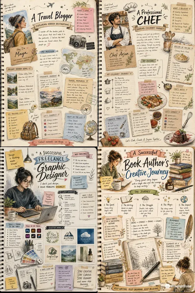 Notebookstyle Personal Brand Story Posts