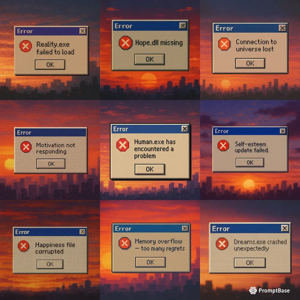 Humorous Windows 95 Error Messages