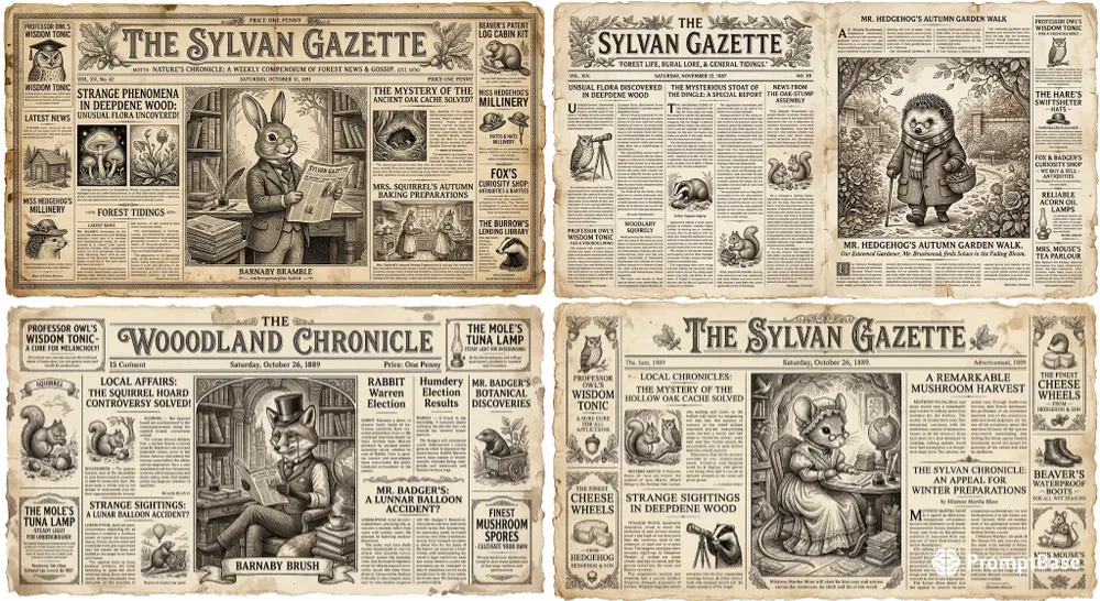 Victorian Illustrated Newspaper Generator