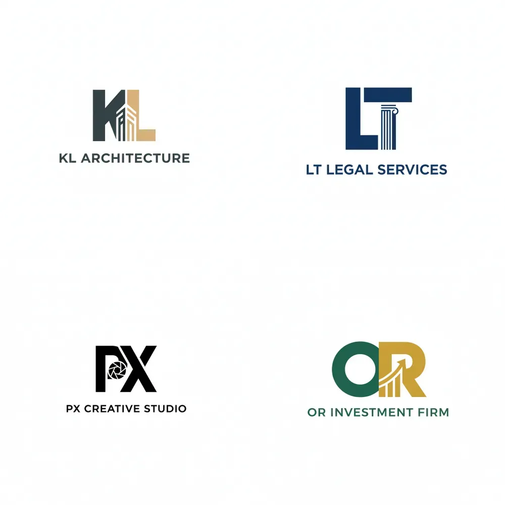Minimal Monogram Logo Systems