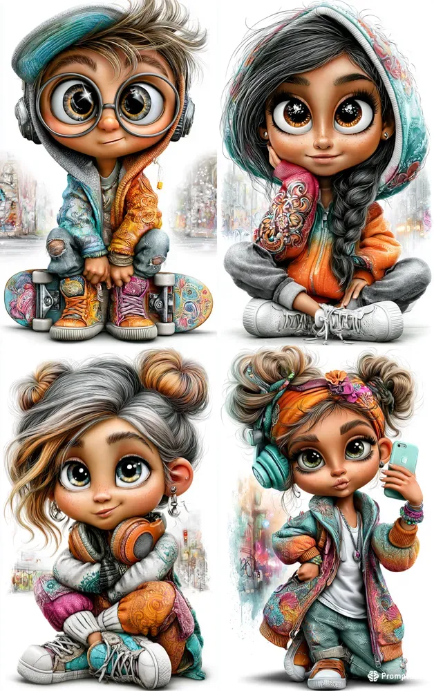 Trendy Cartoon Characters