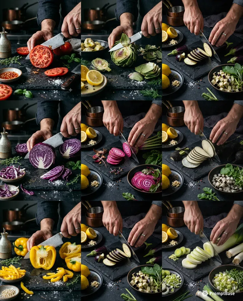 Dramatic Vegetable Cuttings