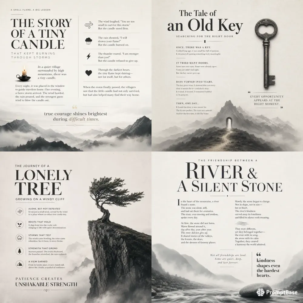 Timeless Wisdom Story Poster Generator