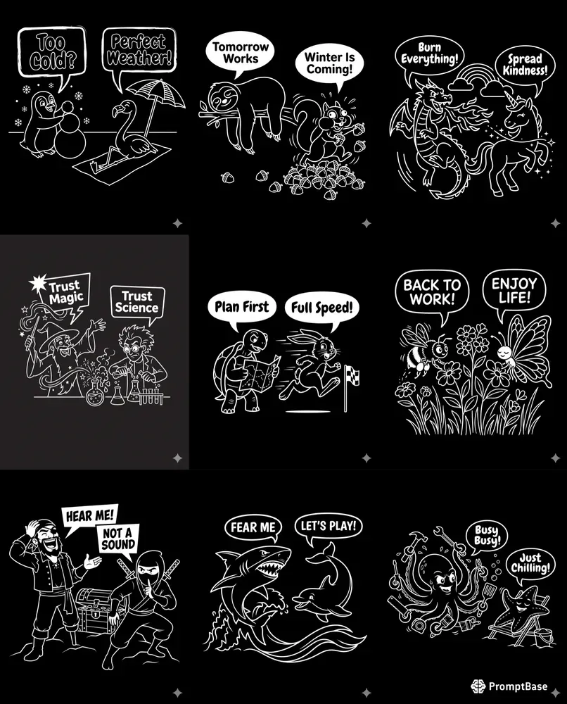 Viral Opposite Duo Tshirts