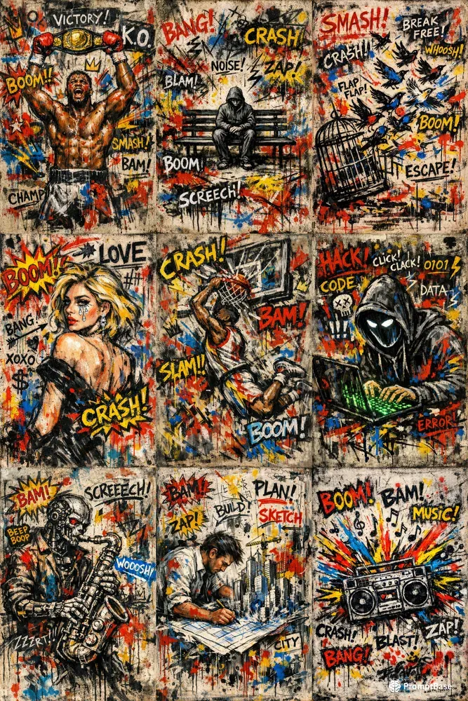 Urban Grit Neoexpressionist Souls