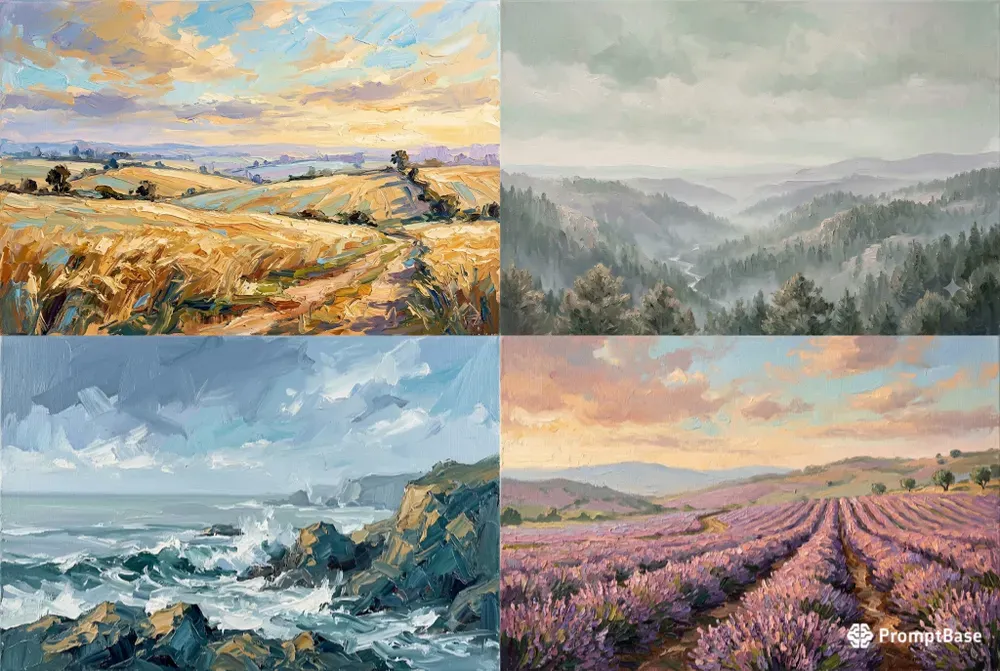 Plein Air Oil Landscape Painting Style