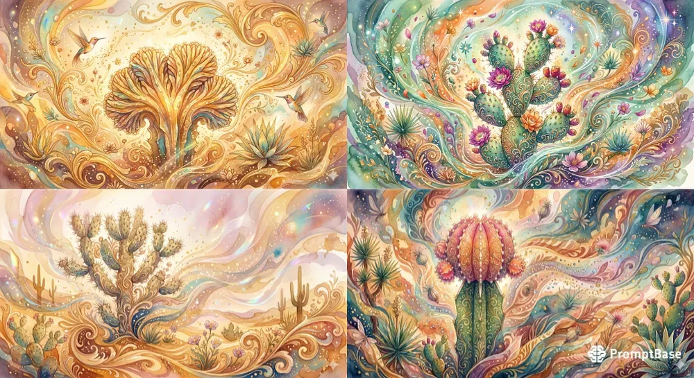 Ethereal Baroque Cacti