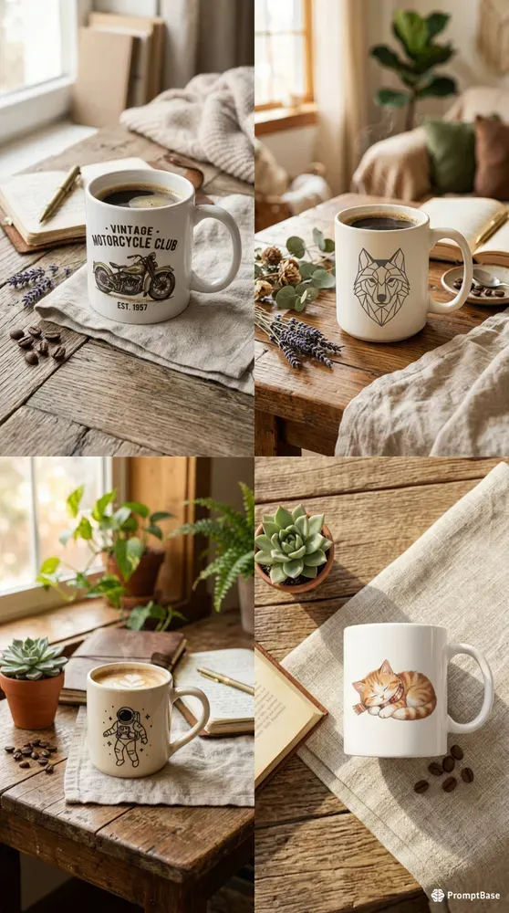 Cozy Lifestyle Mug Mockups Pods