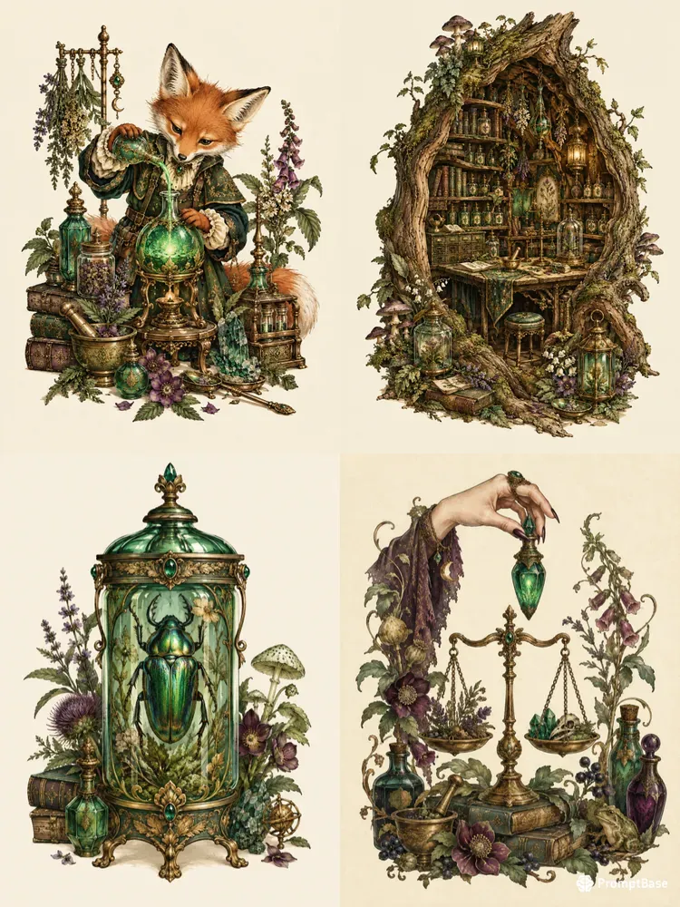 Emerald Witchs Apothecary Junk Journals