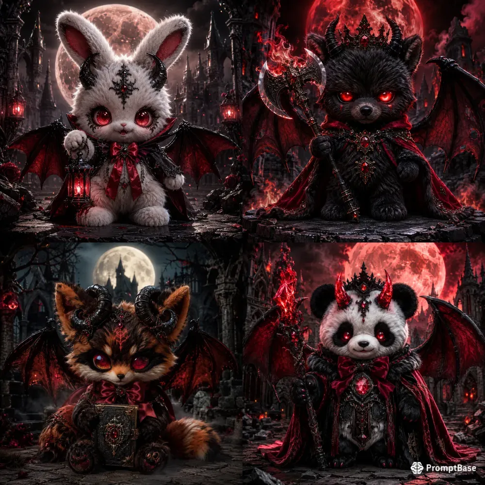 Dark Gothic Plush Creatures Collections
