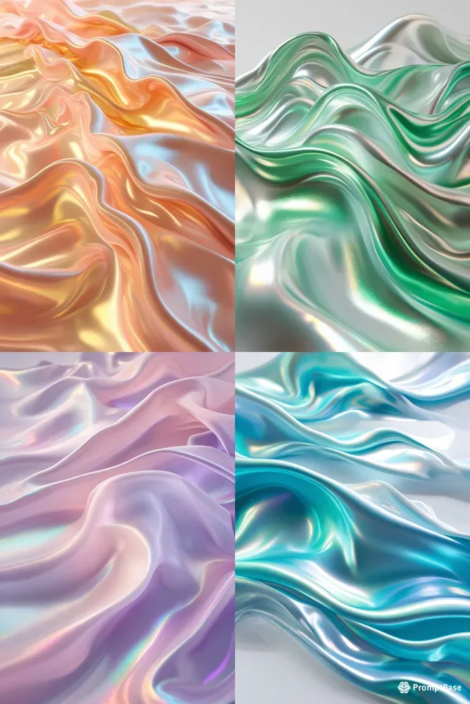 5 Iridescent Gradient Wave Backgrounds