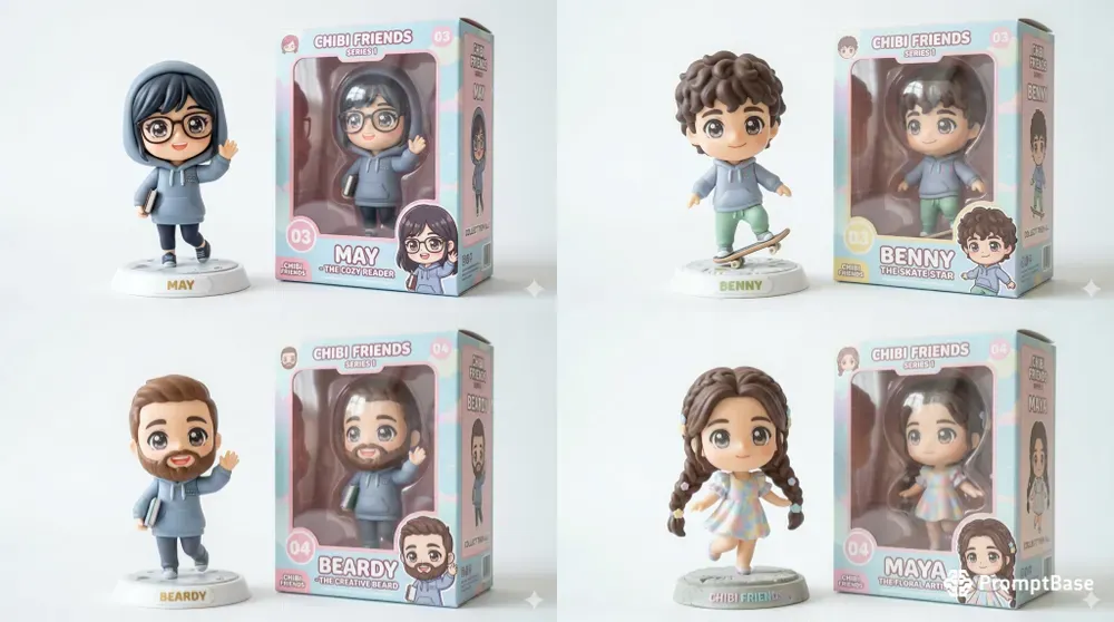 Chibi Collectible Figure Generator