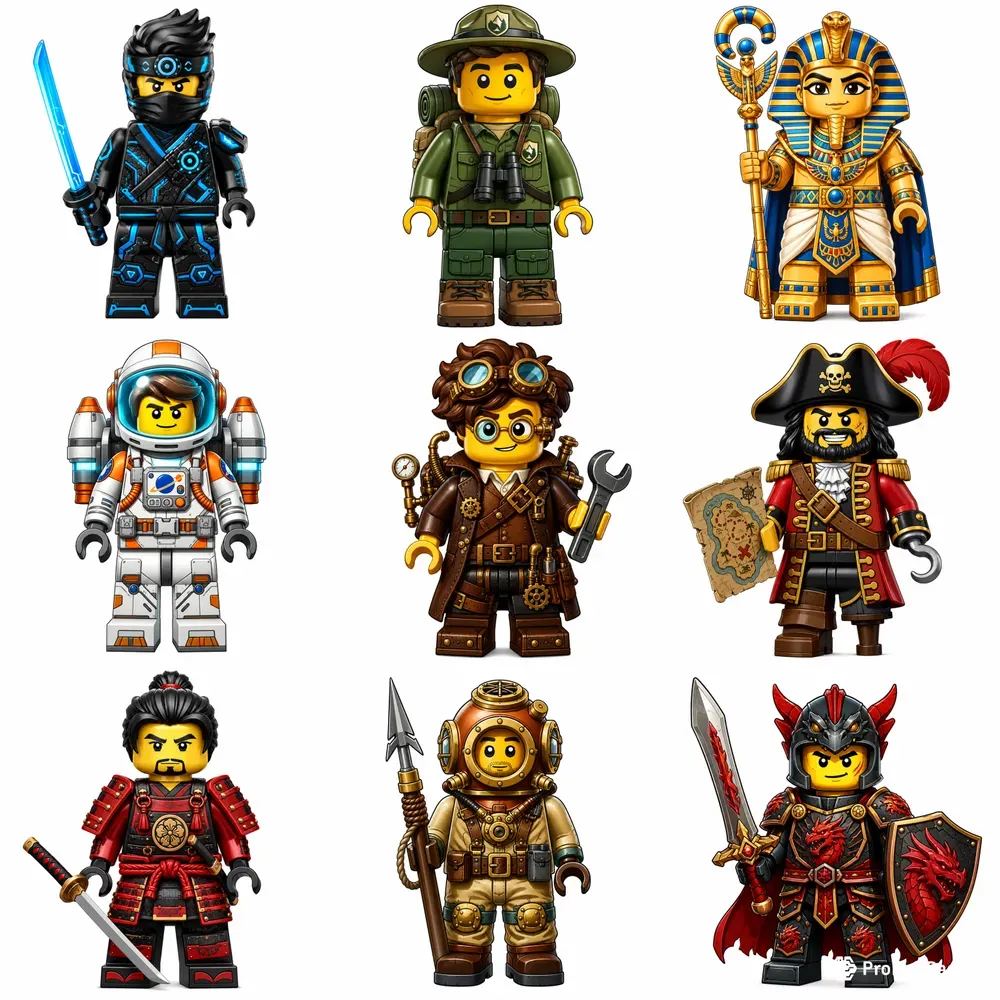 Brick Heroes Minifigure Packs