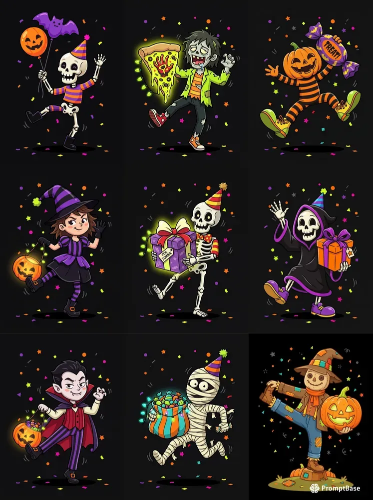 Halloween Character Vectors