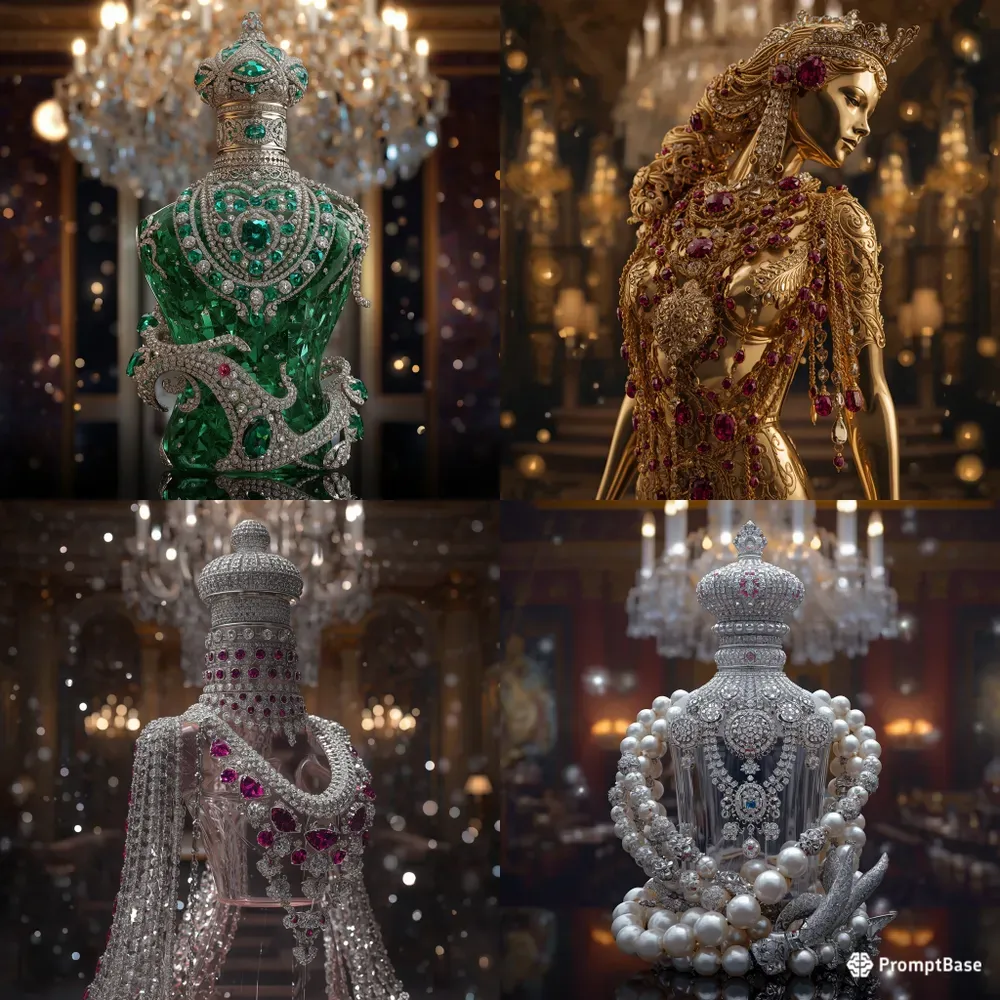 Royal Perfume Bottle Sculptures Gens