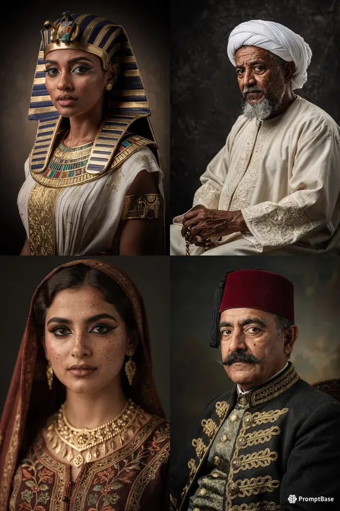 Egyptian History Hyperreal Portraits