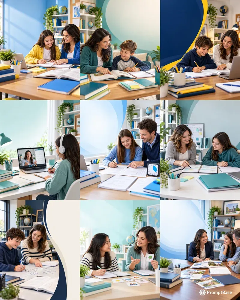 Tutoring Service Ad Visuals