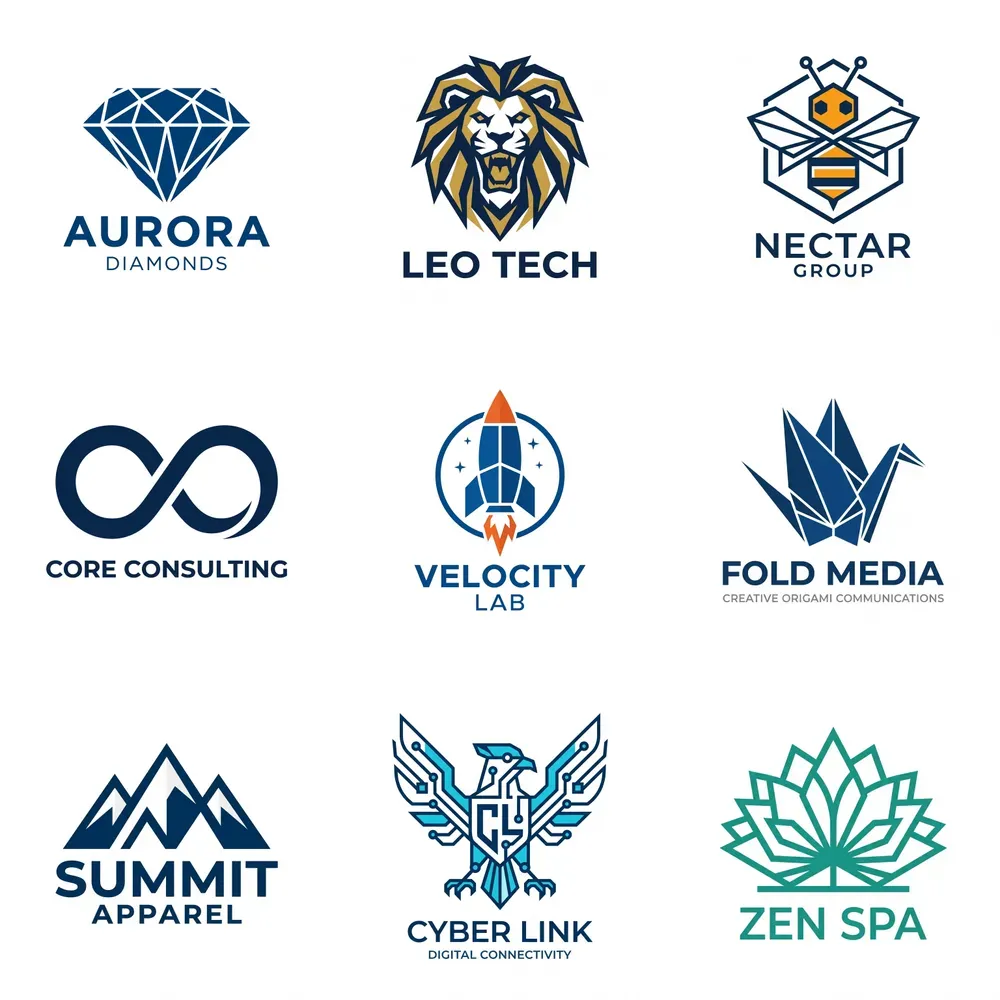 Minimalist Geometric Logo Generator