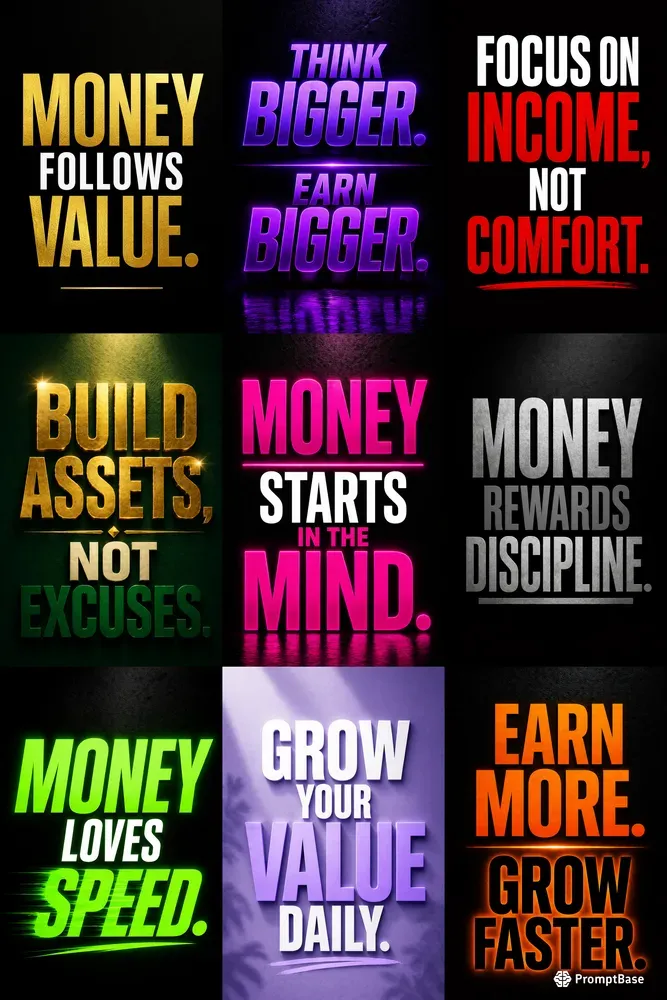 Money Mindset Poster Generator