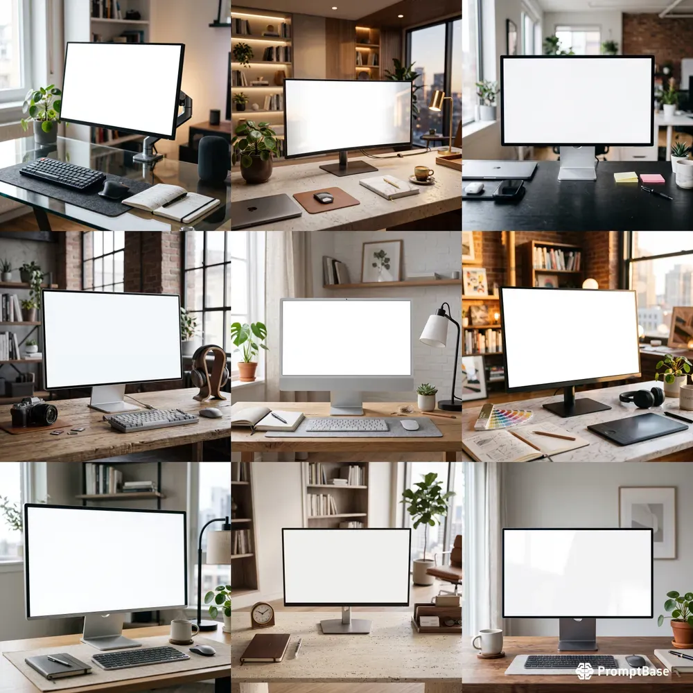 Premium Monitor Mockups Pro