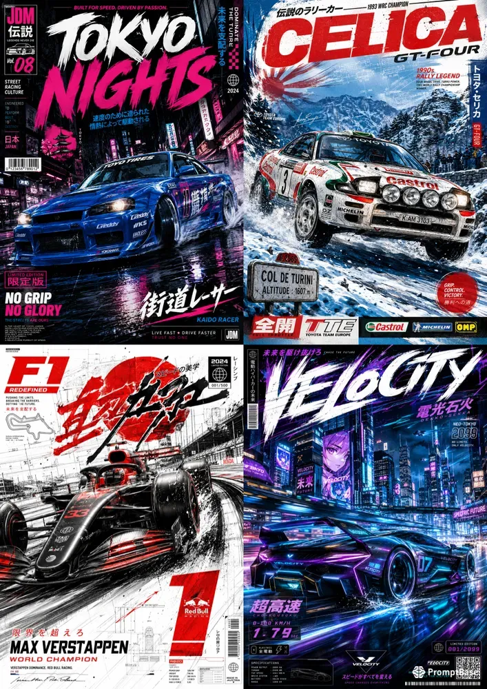 Manga Racing Poster Generator