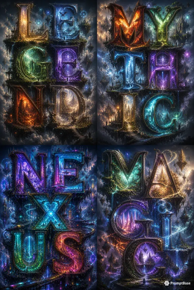 Dimensional Portal Typography Generator