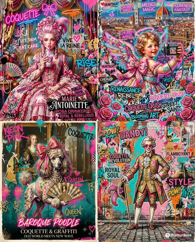Coquette Rococo Pop Art