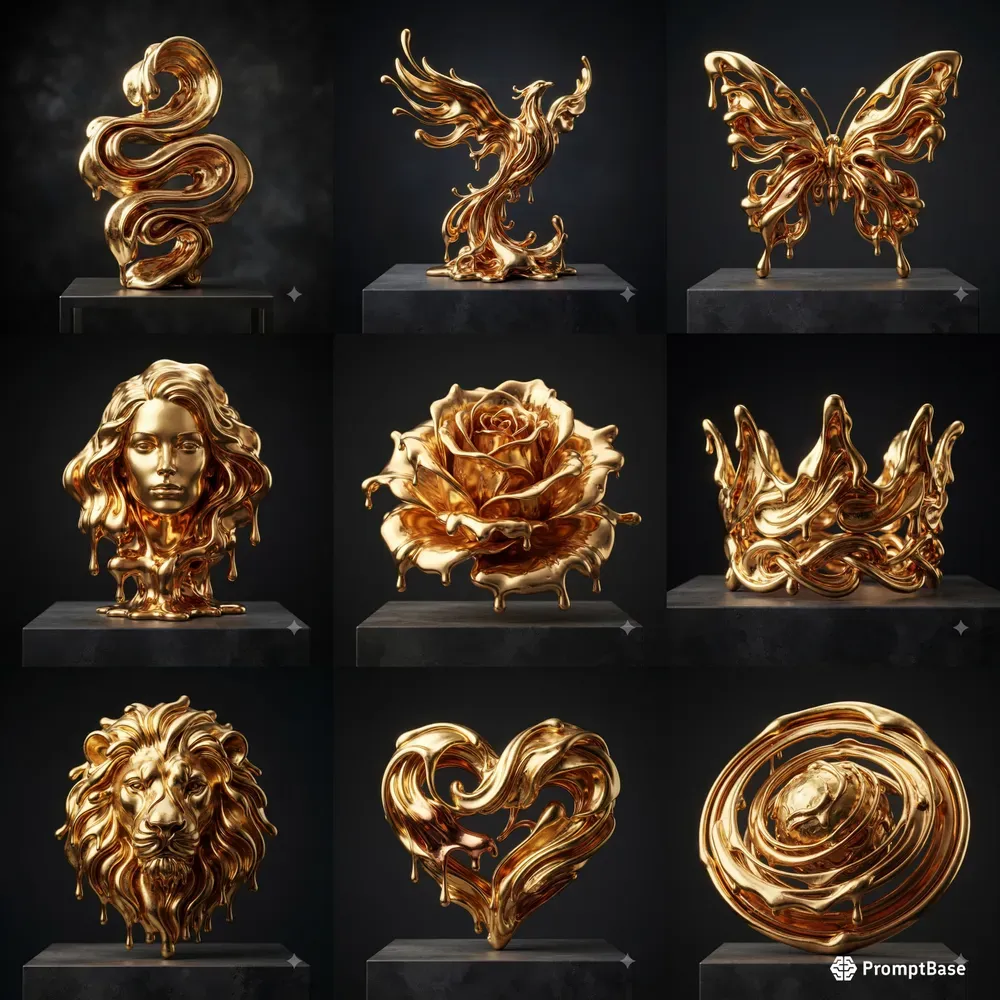 Melted Gold Artworks