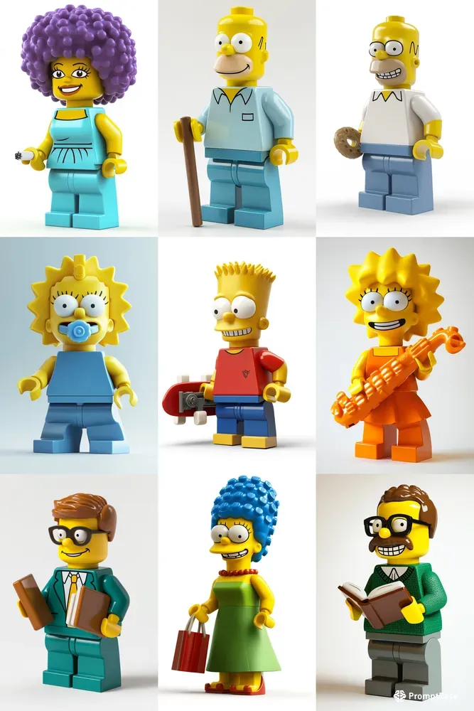 Lego Versions Of The Simpsons Characters