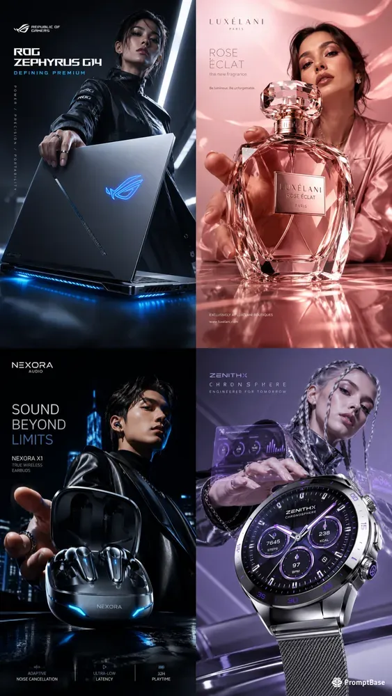 Luxury Futuristic Product Ads