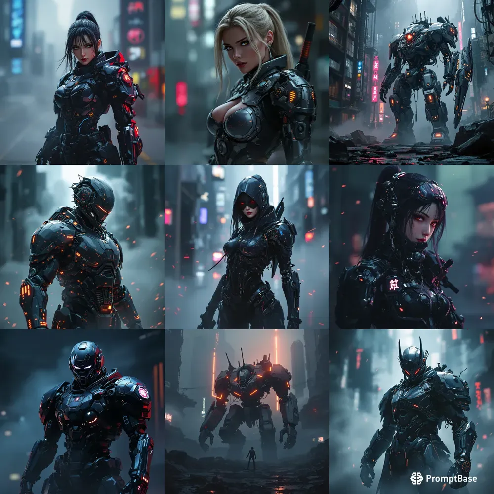 Dark Cyberpunk Anime Character Wallpapers
