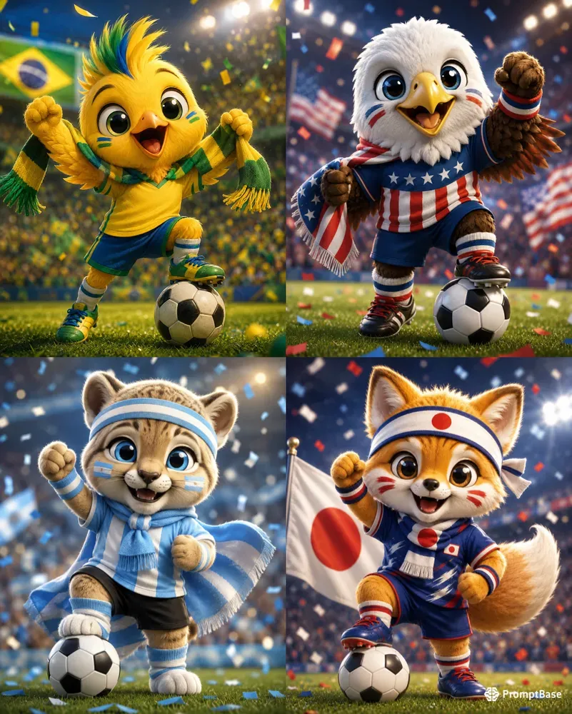 Cute World Cup Mascot Creators