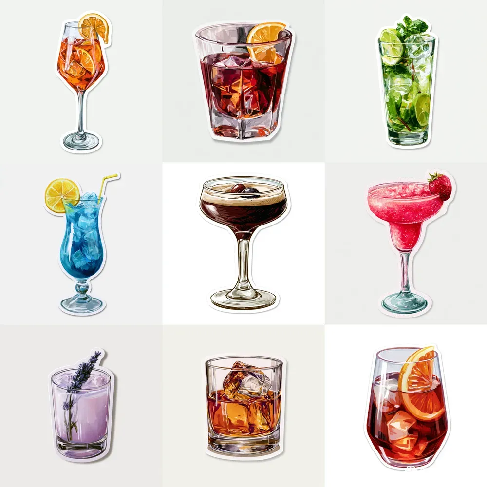 Cocktail Sticker Illustrations