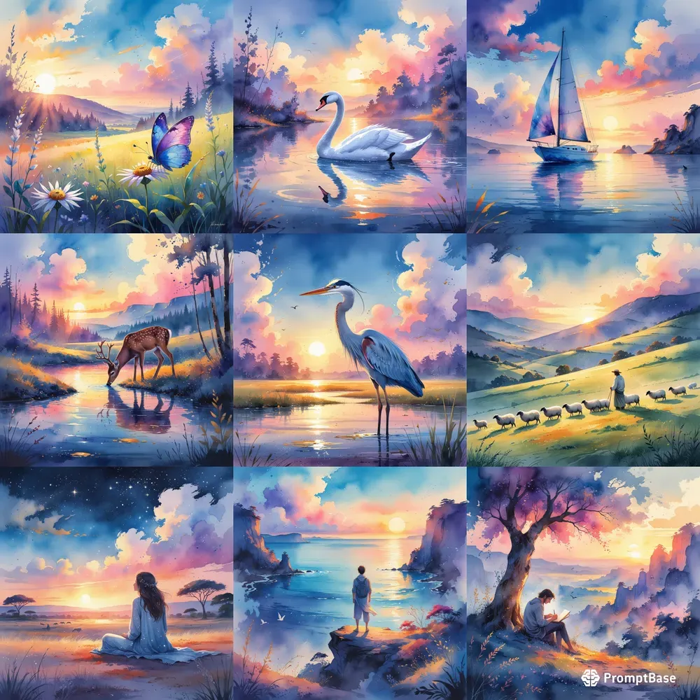 Dreamy Watercolor Paintings