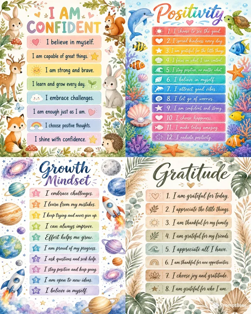 Positive Affirmation Poster Generator