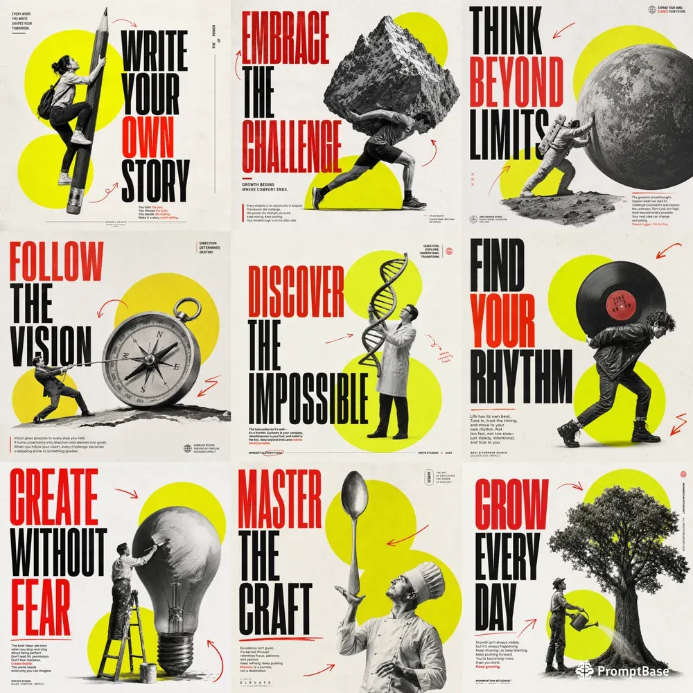 Bold Editorial Posters