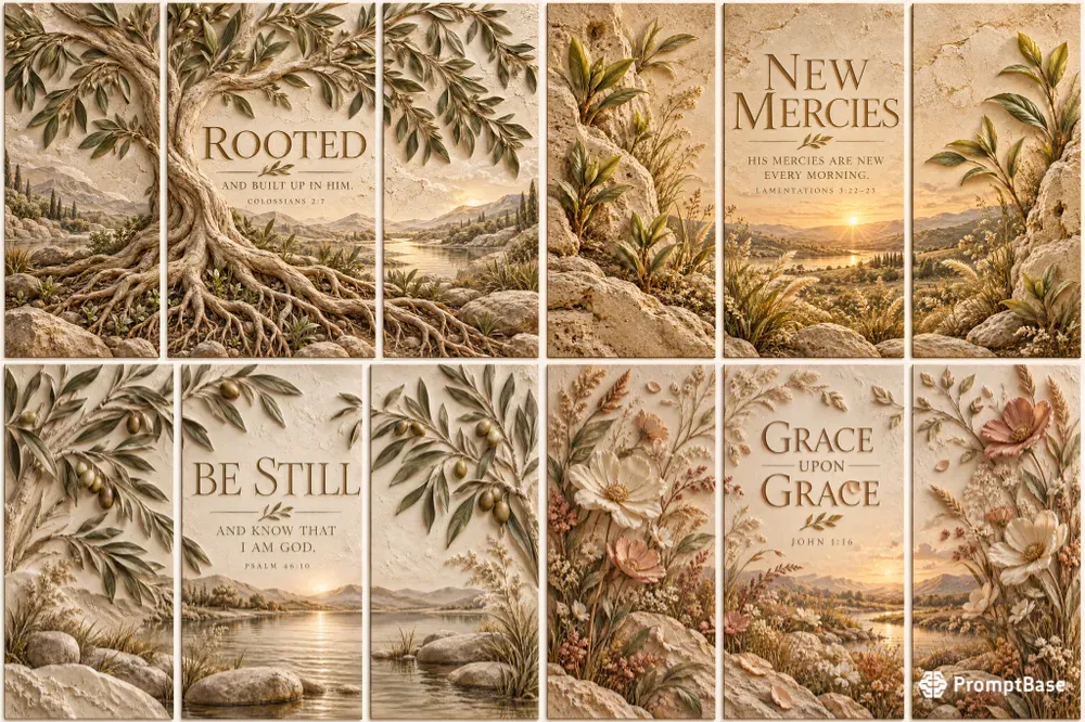 Scripture Triptych Wall Art