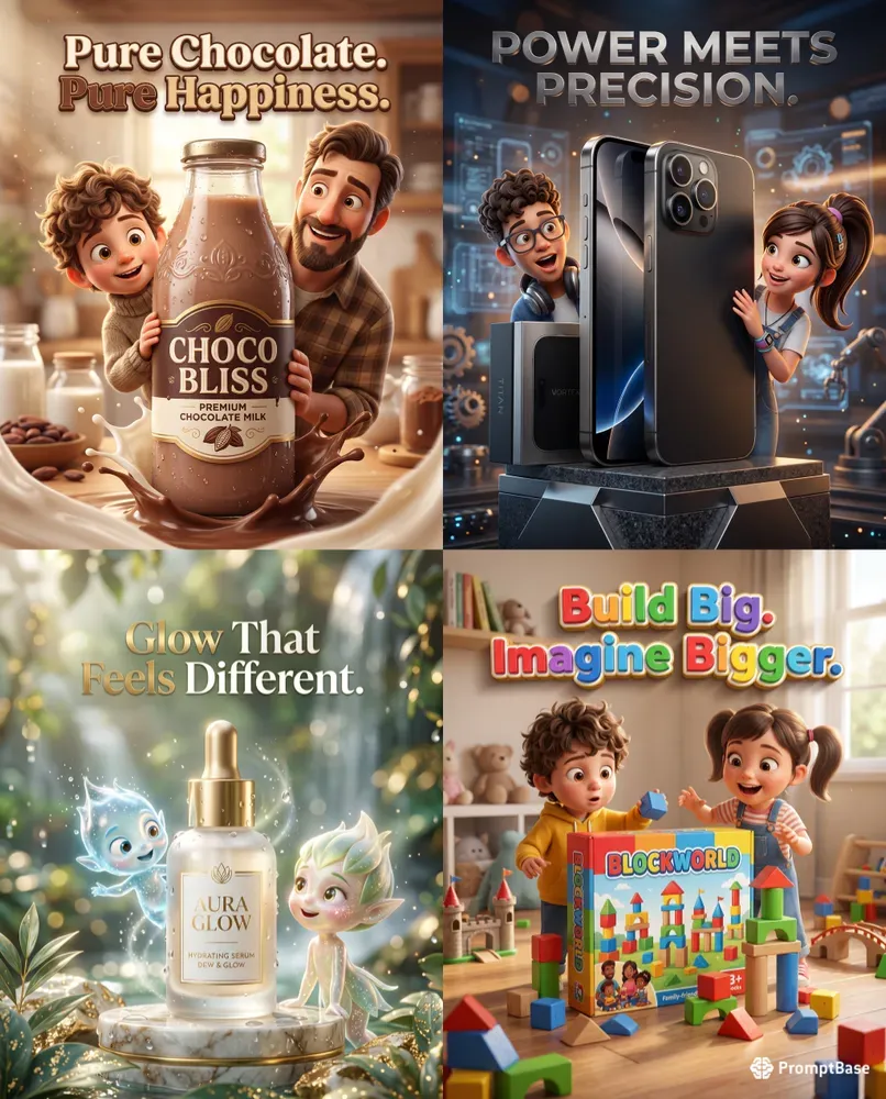 Character Driven Product Ad Posters