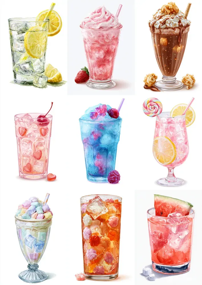 Cute Summer Drink Clipart