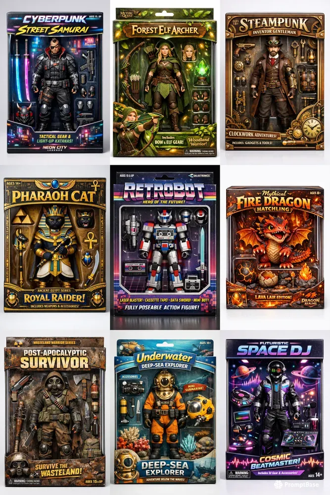 Boxed Action Figure Generator