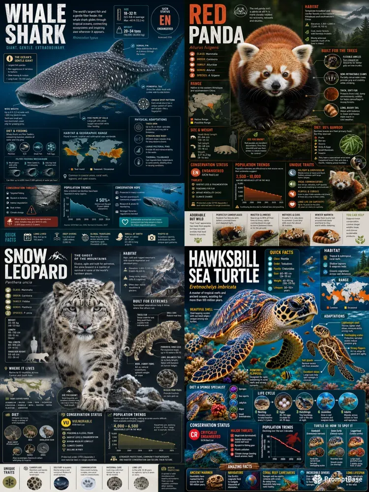 Infographic Posters For Any Animals