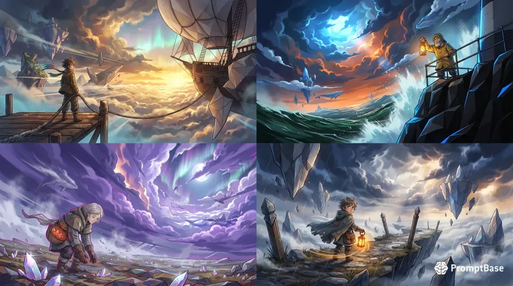 Sublime Sky Anime Key Visual Engines