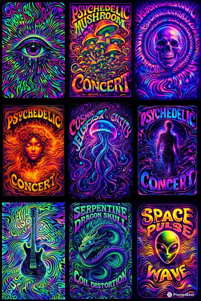 Warped Festival Poster Designs