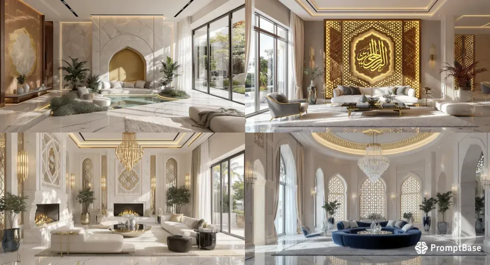 Luxury Modern Interiors Neoislamic 8K