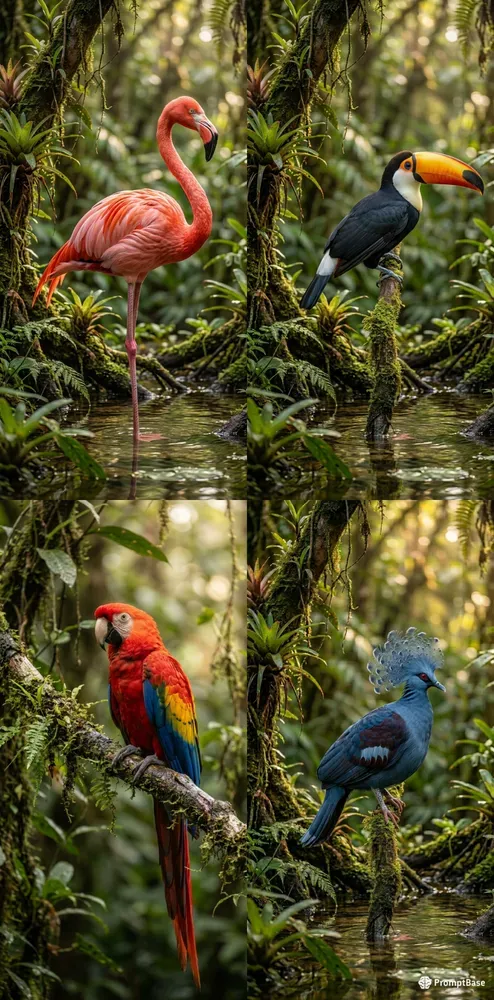 Vertical Bird Portrait Generator