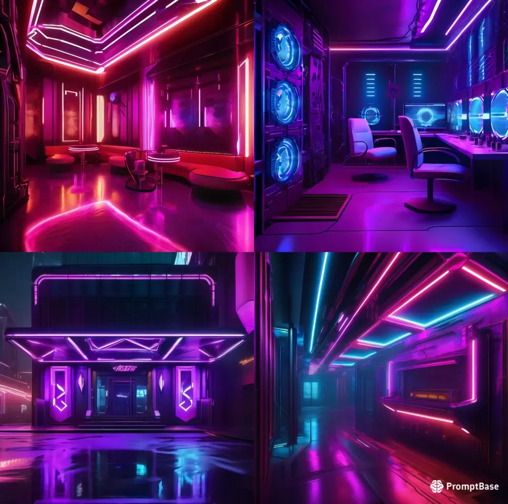 100 Cyberpunk Environments