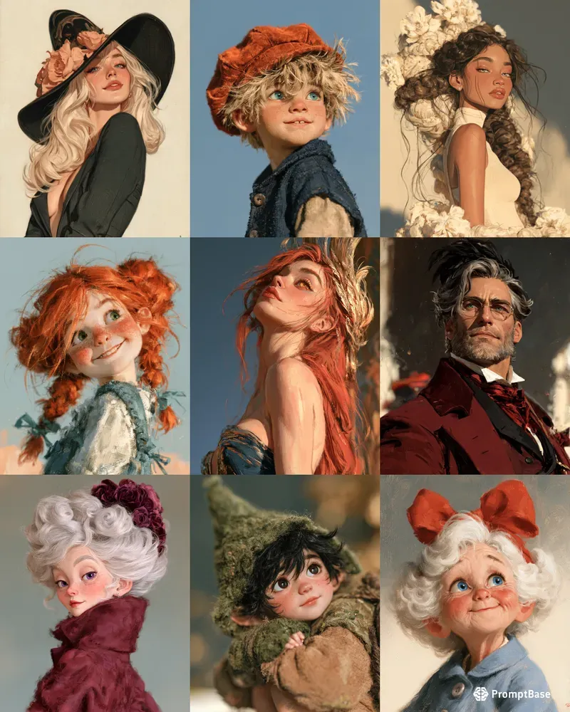 Polished Fantasy Doll Portraits