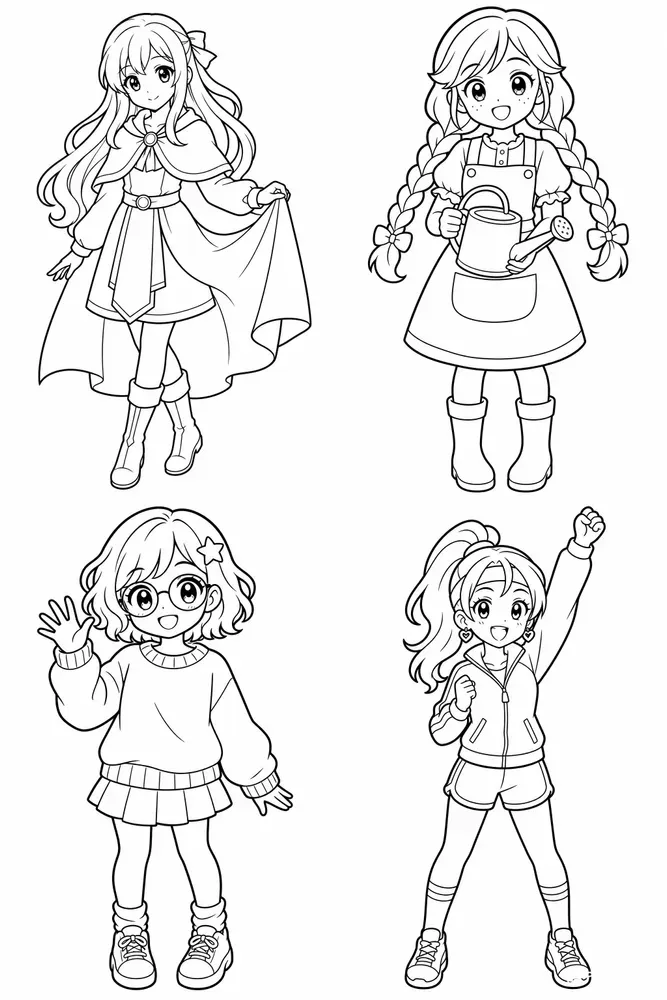 Kawaii Fashion Pose Pages