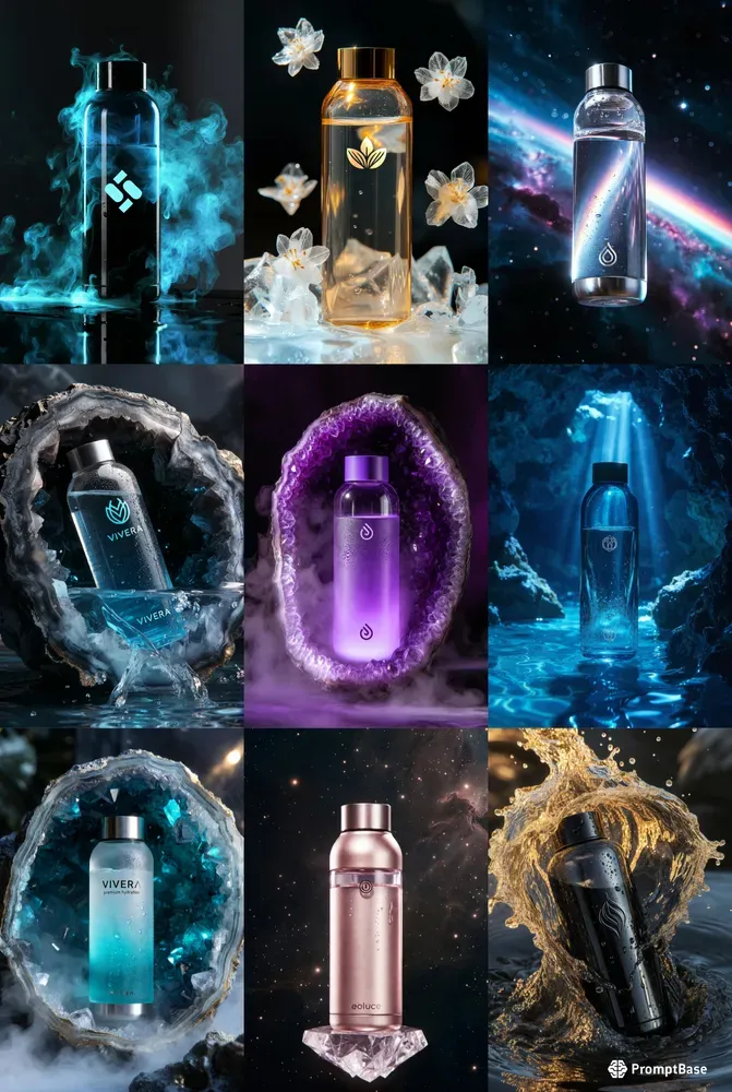 Viral Water Bottle Product Photography