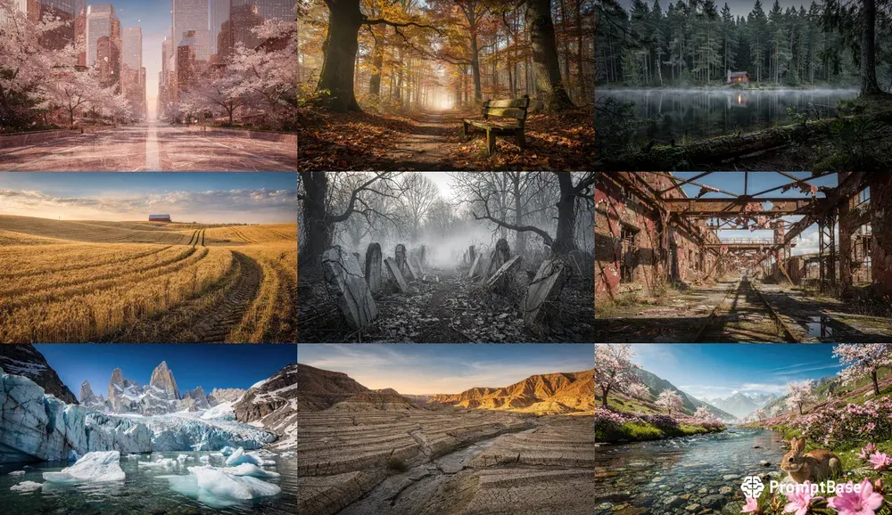 Wild Ruined Cinematic Nature Landscapes